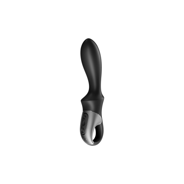 Vibromasseur noir USB, chauffant et connecté Heat Climax Satisfyer 